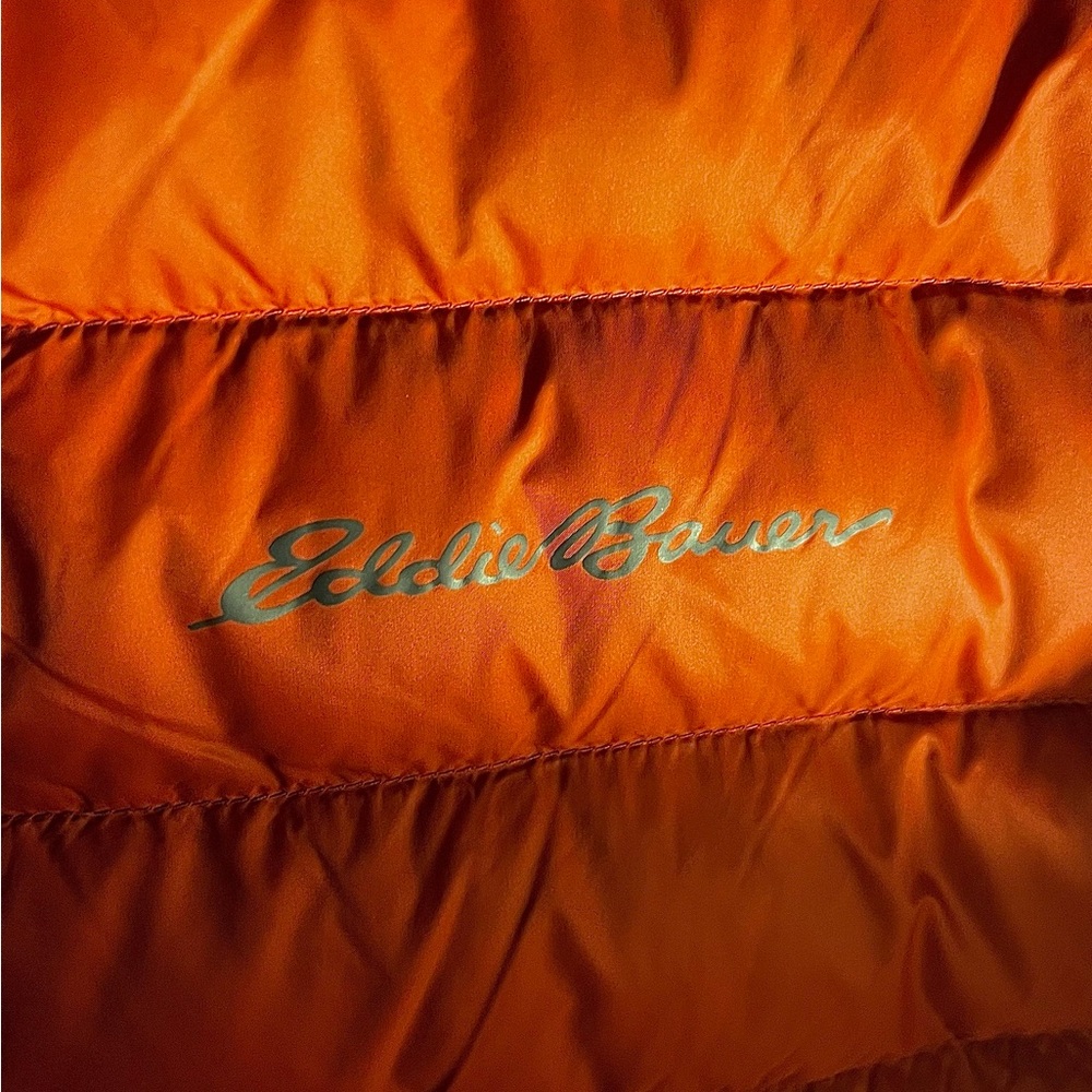 Eddie Bauer * Burnt Orange, Lightweight Down Puffer Jacket - Picture 5 of 5